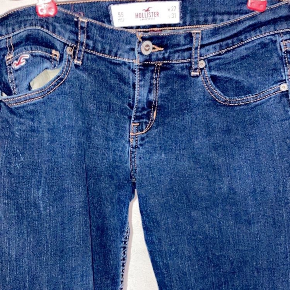 Hollister low rise jeans.